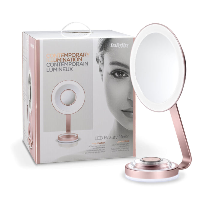 EAN 3030050154900 - BaByliss LED Beauty Mirror espejo para maquillaje Independiente Alrededor Rosa imagen 5