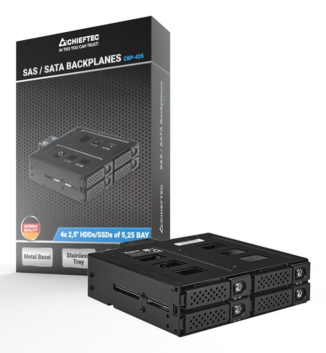 EAN 0753263078247 - Chieftec CBP-425 panel bahía disco duro Placa de bus común o backplane Negro imagen 6