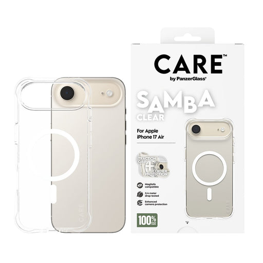 EAN 5715685027048 - PanzerGlass CARE by ® Fashionable Case Samba Transparent w. White MagSafe iPhone 17 Air funda para teléfo imagen 2