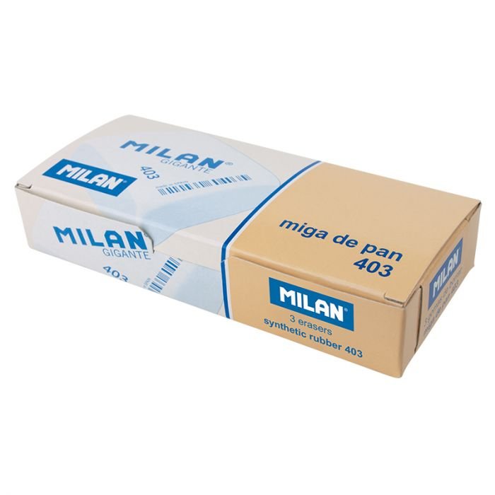 EAN 8414034004033 - Milan CMM403 goma Caucho Blanco 3 pieza(s) imagen 1