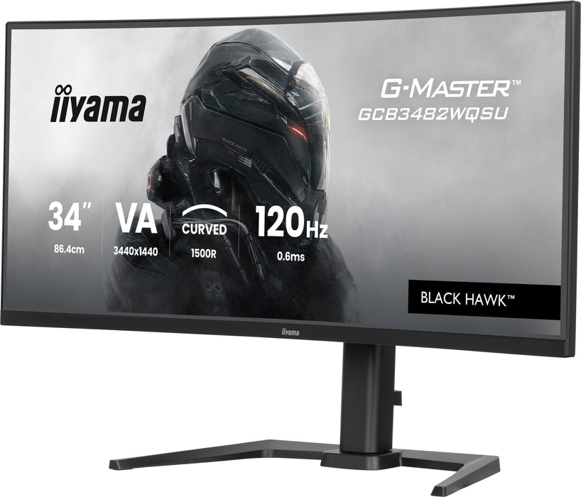 EAN 4948570125159 - iiyama GCB3482WQSU-B1 pantalla para PC 86,4 cm (34") 1440 x 3440 Pixeles UltraWide Quad HD LED Negro imagen 3