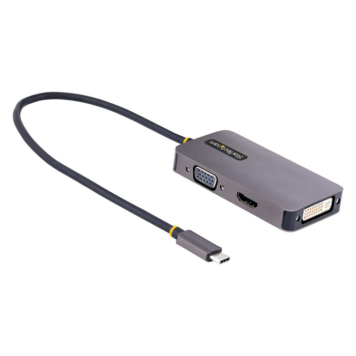 EAN 0065030895583 - StarTech.com 118-USBC-HDMI-VGADVI Adaptador gráfico USB 3840 x 2160 Pixeles Gris imagen 1