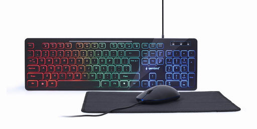 EAN 8716309120470 - Gembird KBS-UML-01 teclado Ratón incluido Hogar USB QWERTY Inglés de EE. UU. Negro imagen 1