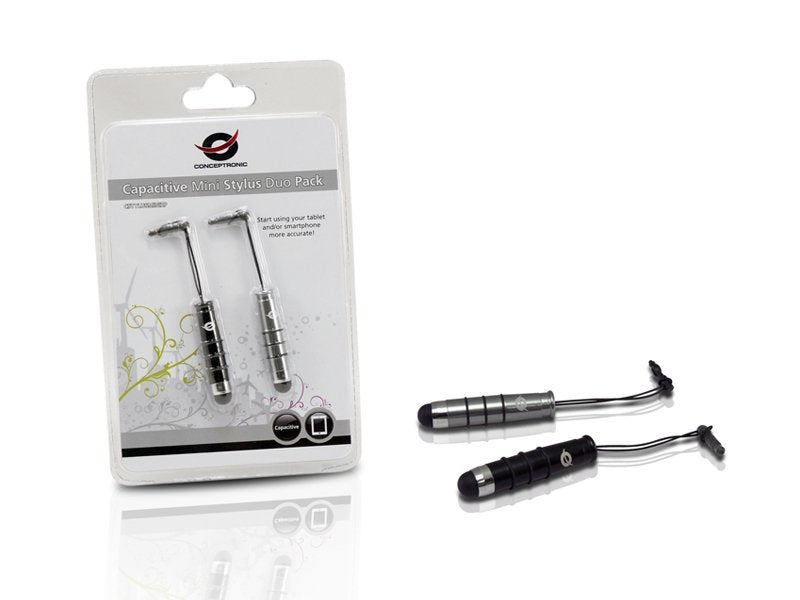 EAN 8714909025379 - Conceptronic CSTYLUSMINI2P lápiz digital 11 g Negro, Plata imagen 6