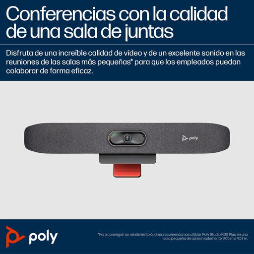 EAN 0198122178179 - Poly Studio R30 USB Video Bar and BT Remote with HP USB-C Dock G5 (ABB) sistema de video conferencia imagen 2