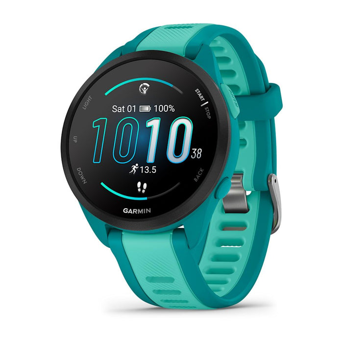 EAN 0753759326630 - Garmin Forerunner 165 Music 3,05 cm (1.2") AMOLED 43 mm Digital 390 x 390 Pixeles Pantalla táctil Turques imagen 1