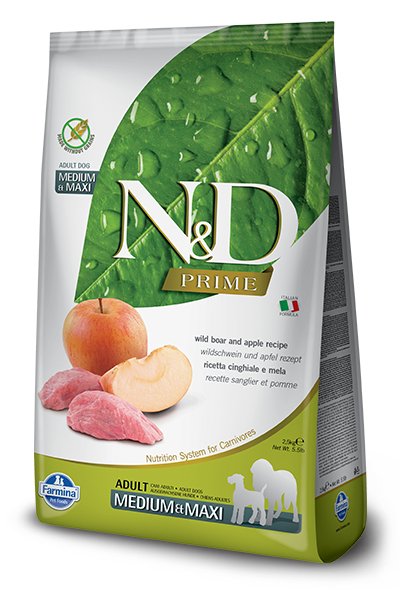 EAN 8010276036094 - Farmina Pet Food N&D Prime 12 kg Adulto Manzana, Jabalí imagen 1