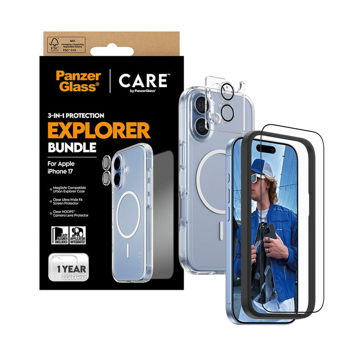 EAN 5715685027376 - PanzerGlass ® | CARE by ® 3-in-1 Flagship Explorer Bundle iPhone 17 Protector de pantalla Apple 1 pieza(s imagen 5