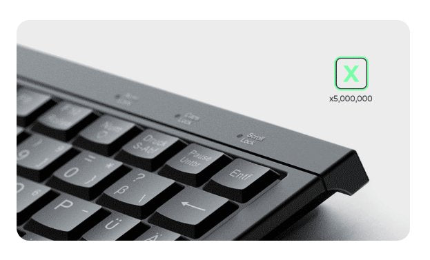 EAN 4250078172963 - KeySonic KSK-3211ELU (DE) teclado Hogar USB QWERTZ Alemán Negro imagen 2