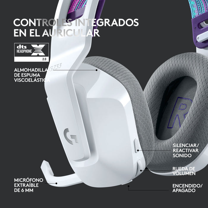 EAN 5099206089532 - Logitech G 981-000883 auricular y casco Auriculares Inalámbrico Diadema Juego Blanco imagen 10