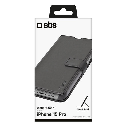 EAN 8018417452284 - SBS TEBKWALIP1561PK funda para teléfono móvil 15,5 cm (6.1") Funda cartera Negro imagen 2