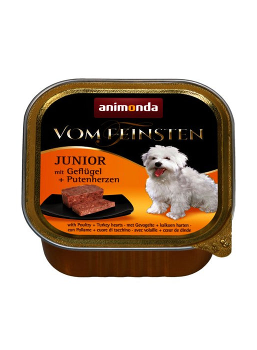 EAN 4017721829731 - animonda Vom Feinsten with poultry + turkey hearts Corazón, Aves, Pavo Junior 150 g imagen 1