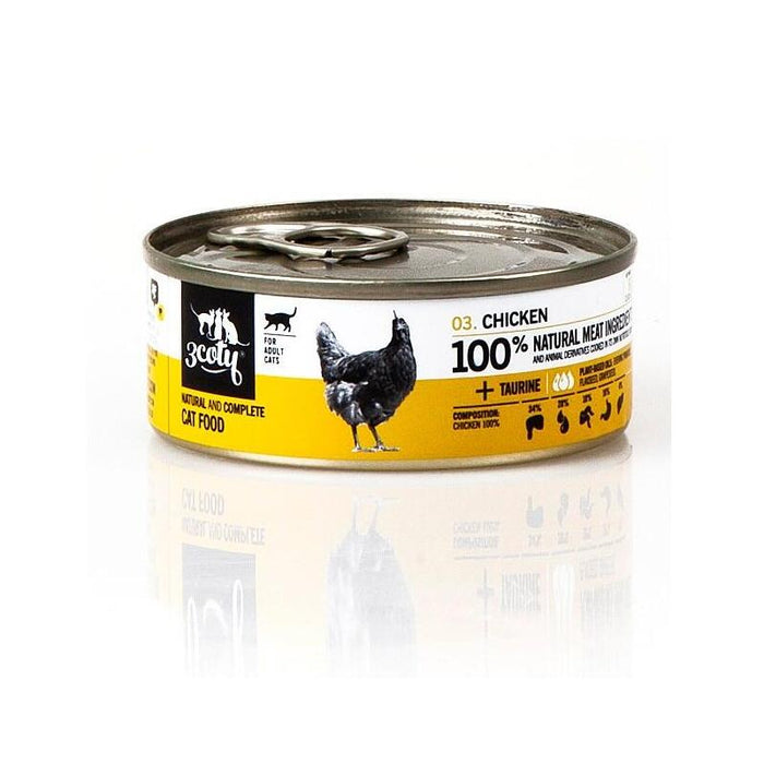 3coty Chicken - Comida Húmeda Para Gatos - 80g
