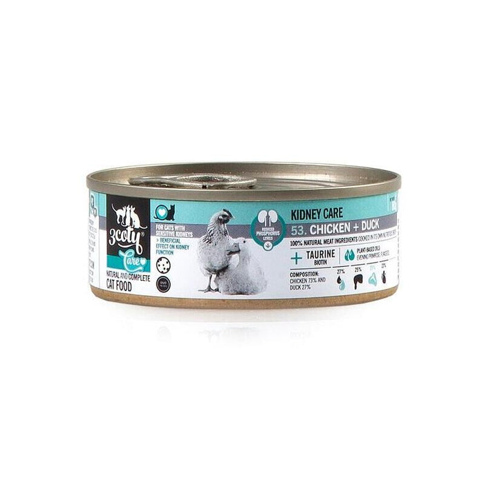 3coty Chicken + Duck Care For Cats With Sensitive Kidneys 80g