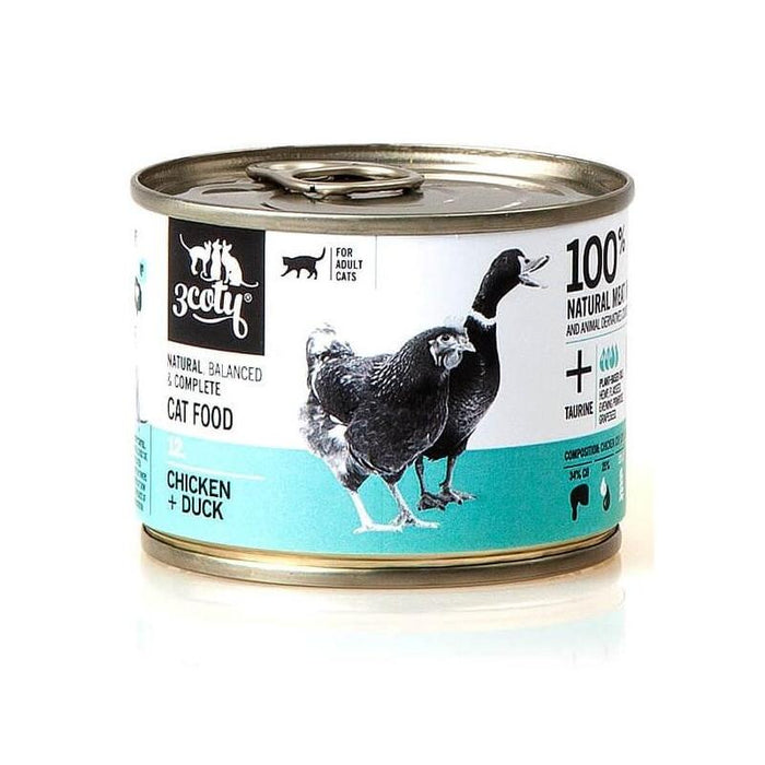 3coty Chicken + Duck  For Adult Cats 180g