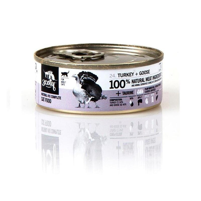 3coty Turkey With Goose - Comida Húmeda Para Gatos - 80g
