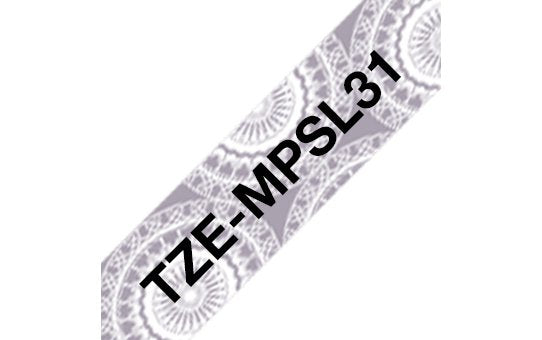 EAN 4977766770224 - Brother TZE-MPSL31 cinta para impresora de etiquetas Negro sobre plata imagen 1
