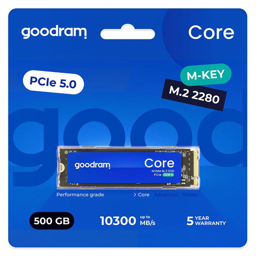 EAN 5908267913611 - Goodram SSDR-GRC01-500-80 unidad de estado sólido 500 GB M.2 PCI Express 5.0 NVMe 3D NAND imagen 1