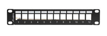EAN 5901969441789 - Lanberg patch panel blank 12 port 1U 10 ftp for keystone modules black v2 imagen 3
