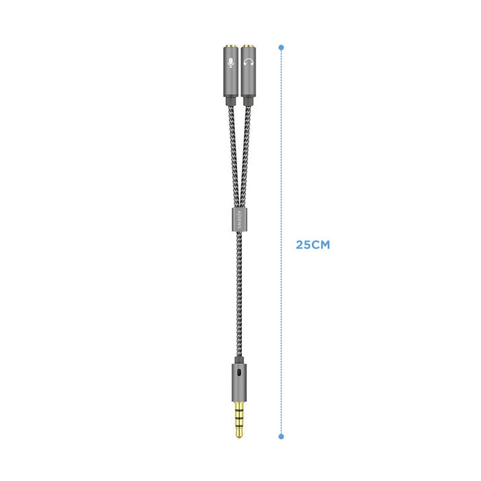 EAN 8436574704754 - AISENS A128-0415 cable de audio 0,25 m 3,5mm 2 x 3.5mm imagen 2