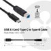 EAN 8719214470838 - CLUB3D CAC-1524 cable USB USB 3.1 Gen2 Type C USB B Negro imagen 3