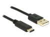 EAN 4043619833276 - DeLOCK 2m, USB2.0-A/USB2.0-C cable USB USB A USB C Negro imagen 1