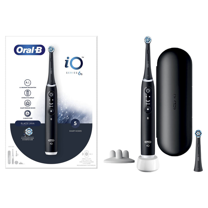 EAN 4210201409137 - Oral-B iO 6 Adulto Cepillo dental vibratorio Negro imagen 3