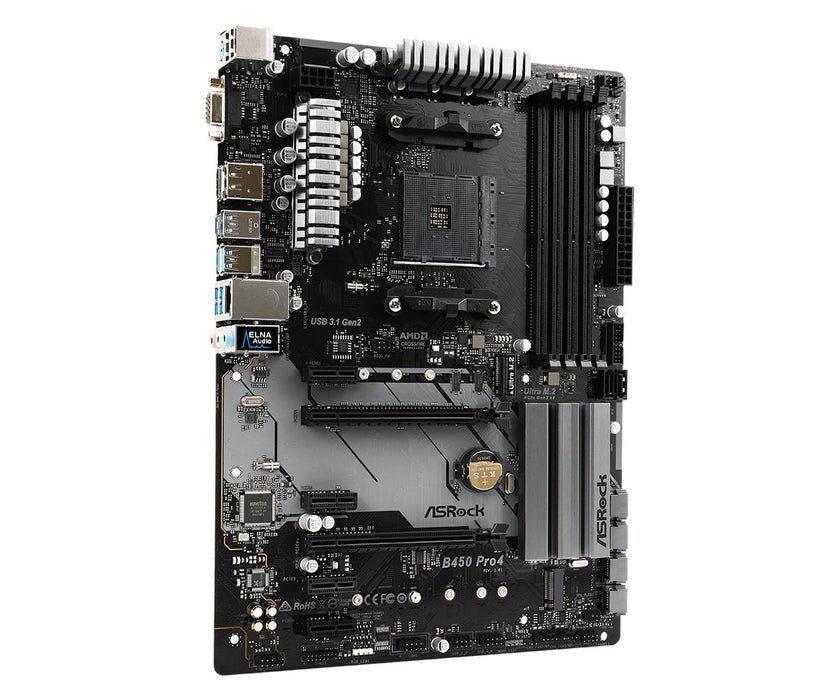 EAN 4717677336252 - Asrock B450 Pro4 AMD B450 Zócalo AM4 ATX imagen 5