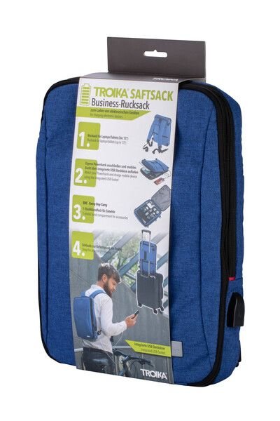 EAN 4024023180453 - TROIKA SAFTSACK mochila City backpack Azul Poliéster imagen 5