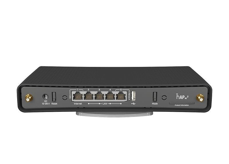 EAN 4752224006981 - Mikrotik hAP ac³ router inalámbrico Gigabit Ethernet Doble banda (2,4 GHz / 5 GHz) Negro imagen 5