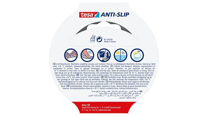 EAN 4042448101662 - TESA 55587-02 Cinta antideslizante para baño Negro imagen 2