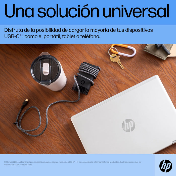 EAN 0196548308514 - HP USB-C 65W Laptop Charger adaptador e inversor de corriente Interior Negro imagen 6