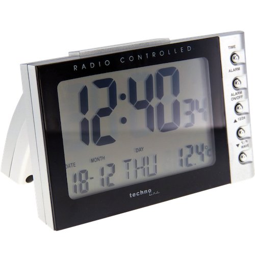 EAN 4029665001883 - Technoline WT 188 despertador Reloj despertador digital Negro, Plata imagen 2