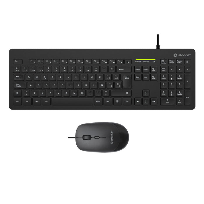 EAN 6974560220168 - UNYKAch UK505443 teclado Ratón incluido Oficina USB QWERTY Español Negro imagen 1