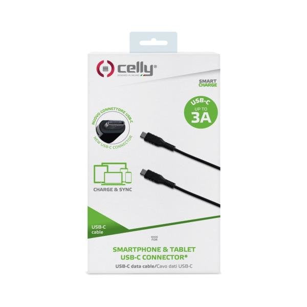 EAN 8021735737834 - Celly USBCUSBCBK cable USB USB 3.2 Gen 1 (3.1 Gen 1) 1 m USB C Negro imagen 2