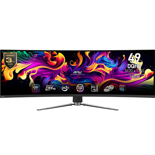EAN 4711377157520 - MSI MPG 491CQPDE QD-OLED pantalla para PC 124,5 cm (49") 5120 x 1440 Pixeles DQHD Negro imagen 1