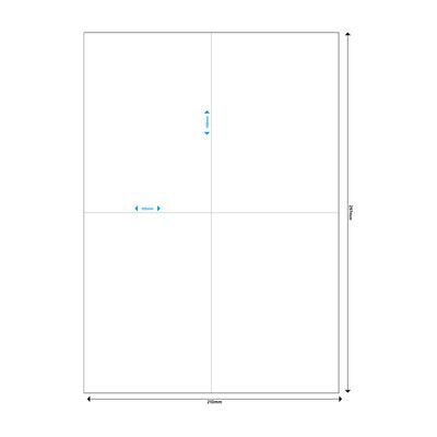 EAN 4260459612735 - MediaRange MRINK143 etiqueta autoadhesiva Permanente Blanco 200 pieza(s) imagen 2