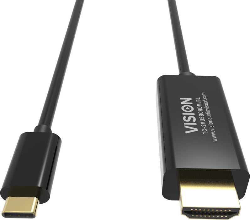 EAN 4911626000007 - Vision TC-2MUSBCHDMI-BL 2 m USB Tipo C HDMI tipo A (Estándar) Negro imagen 6