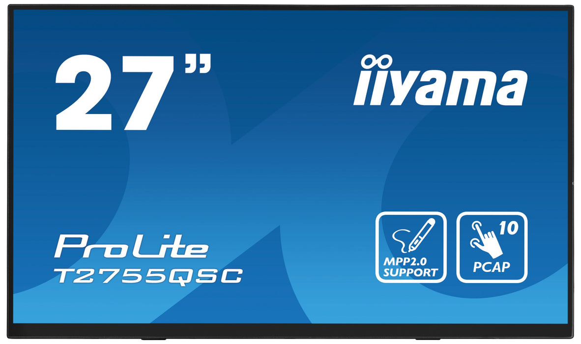 EAN 4948570122981 - iiyama ProLite T2755QSC-B1 pantalla para PC 68,6 cm (27") 2560 x 1440 Pixeles Full HD LCD Pantalla táctil imagen 2