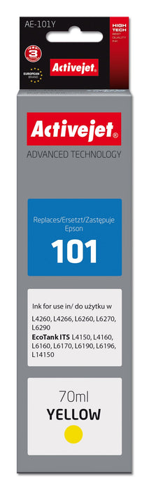 EAN 5901443121831 - Activejet Epson 101 AE-101Y cartucho de tinta 1 pieza(s) Compatible imagen 1