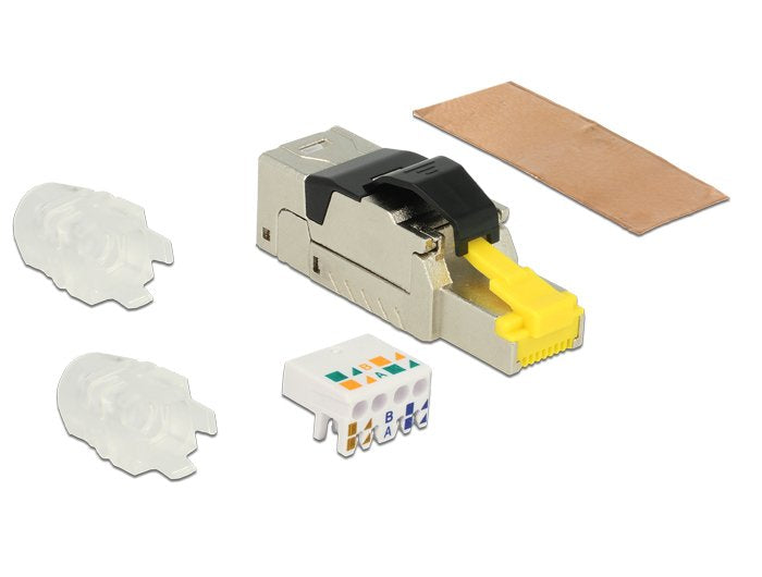 EAN 4043619864850 - DeLOCK 86485 conector RJ45 Negro, Plata, Transparente, Amarillo imagen 3
