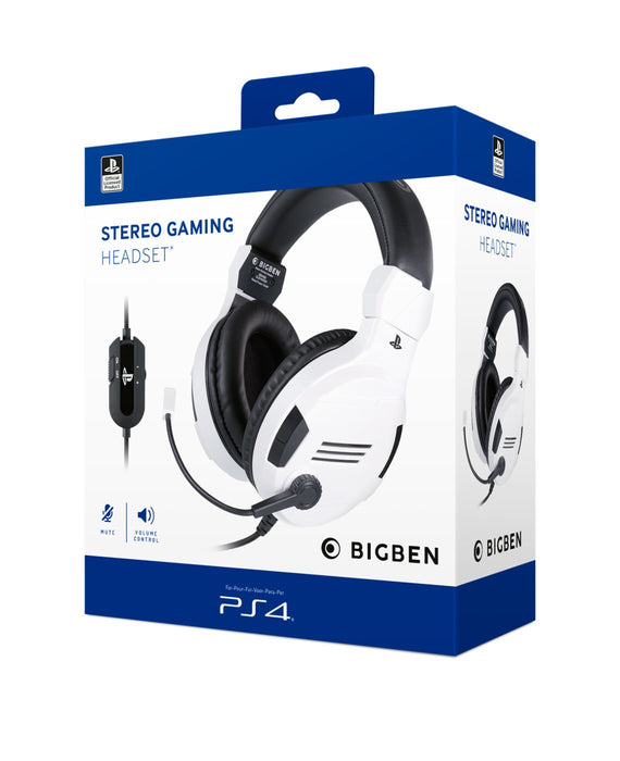 EAN 3499550381436 - BIG BEN PS4OFHEADSETV3WHITE auricular y casco Auriculares Alámbrico Diadema Juego Negro, Blanco imagen 6