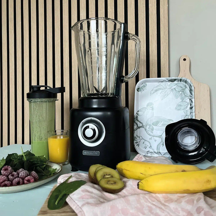 EAN 8719979275136 - Bourgini 21.3002.00.00 licuadora 1,75 L Batidora de vaso 1000 W Negro, Transparente imagen 2