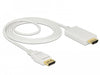 EAN 4043619838189 - DeLOCK 83818 adaptador de cable de vídeo 2 m DisplayPort HDMI Blanco imagen 2