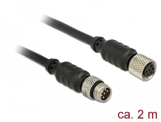 EAN 4043619126408 - DeLOCK 12640 cable para sensor y actuador 2 m M8 Negro imagen 1