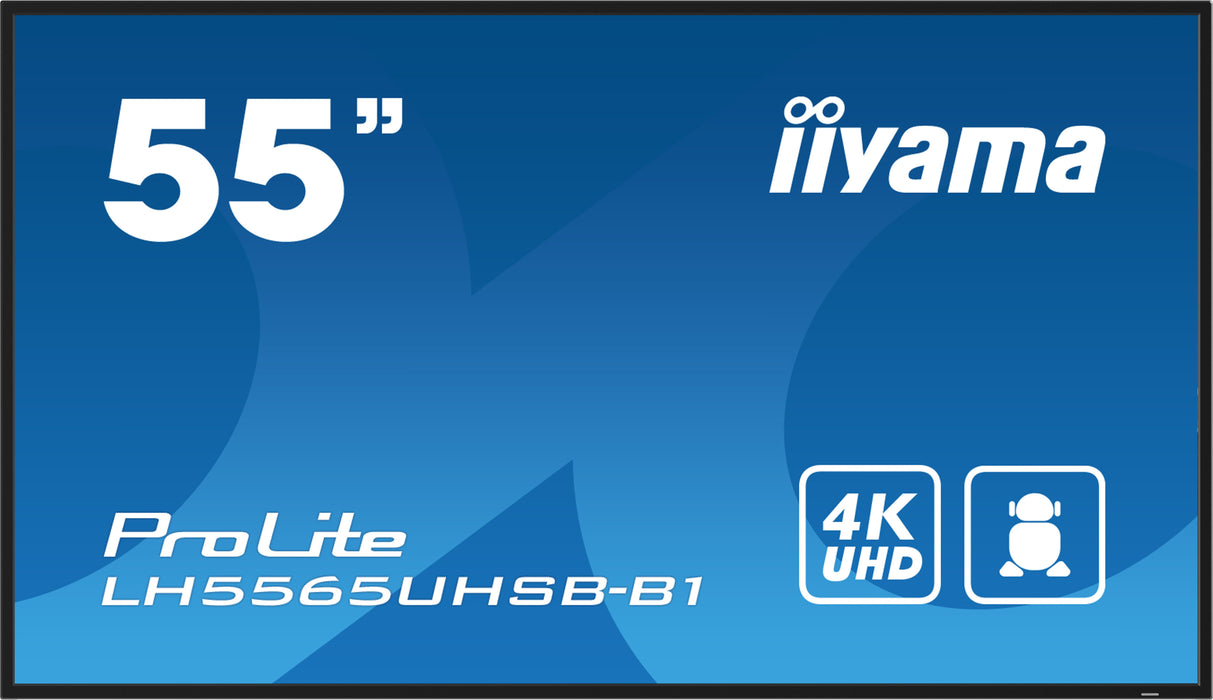 EAN 4948570123575 - iiyama LH5565UHSB-B1 pantalla de señalización Diseño de quiosco 138,7 cm (54.6") LED Wifi 800 cd / m² 4K  imagen 1