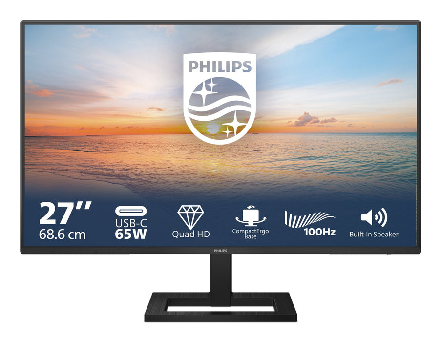 EAN 8712581804442 - Philips 1000 series 27E1N1600AE/00 pantalla para PC 68,6 cm (27") 2560 x 1440 Pixeles Quad HD LCD Negro imagen 1
