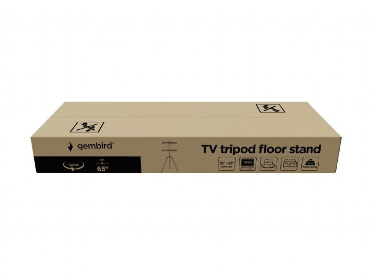EAN 8716309134118 - Gembird TVS-65S-01 soporte para TV 165,1 cm (65") Negro, Madera imagen 4