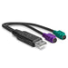 EAN 4002888426510 - Lindy 42651 cambiador de género para cable USB A 1.1 2 x Mini-DIN 6 Pin Negro imagen 3