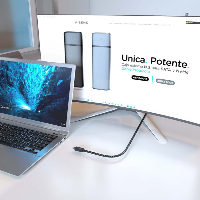 EAN 8435739901533 - AISENS A156-0866 cable USB USB4 Gen 3x2 0,5 m USB C imagen 4